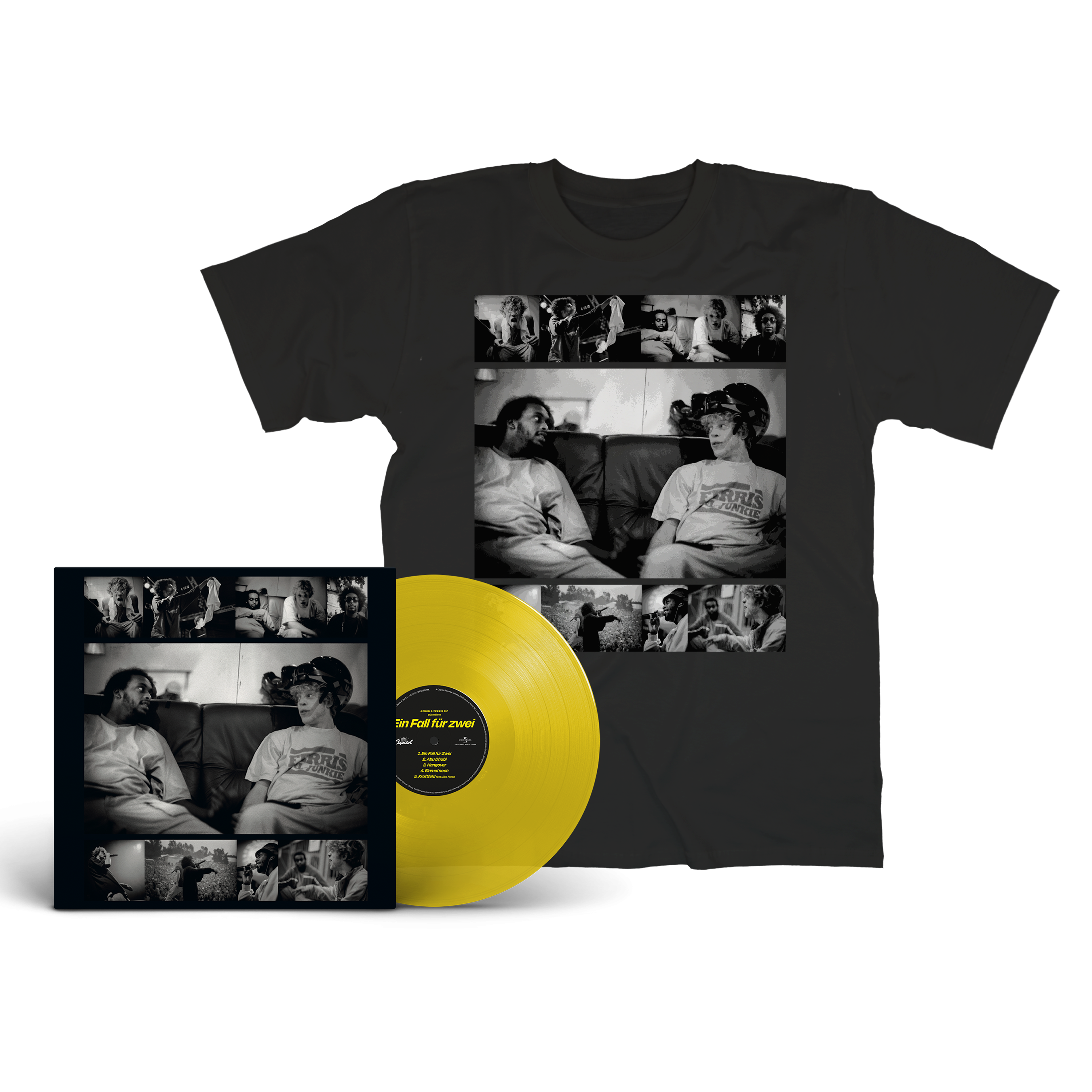 Afrob & Ferris MC Ein Fall für Zwei Colored LP + Shirt Bundle 446268