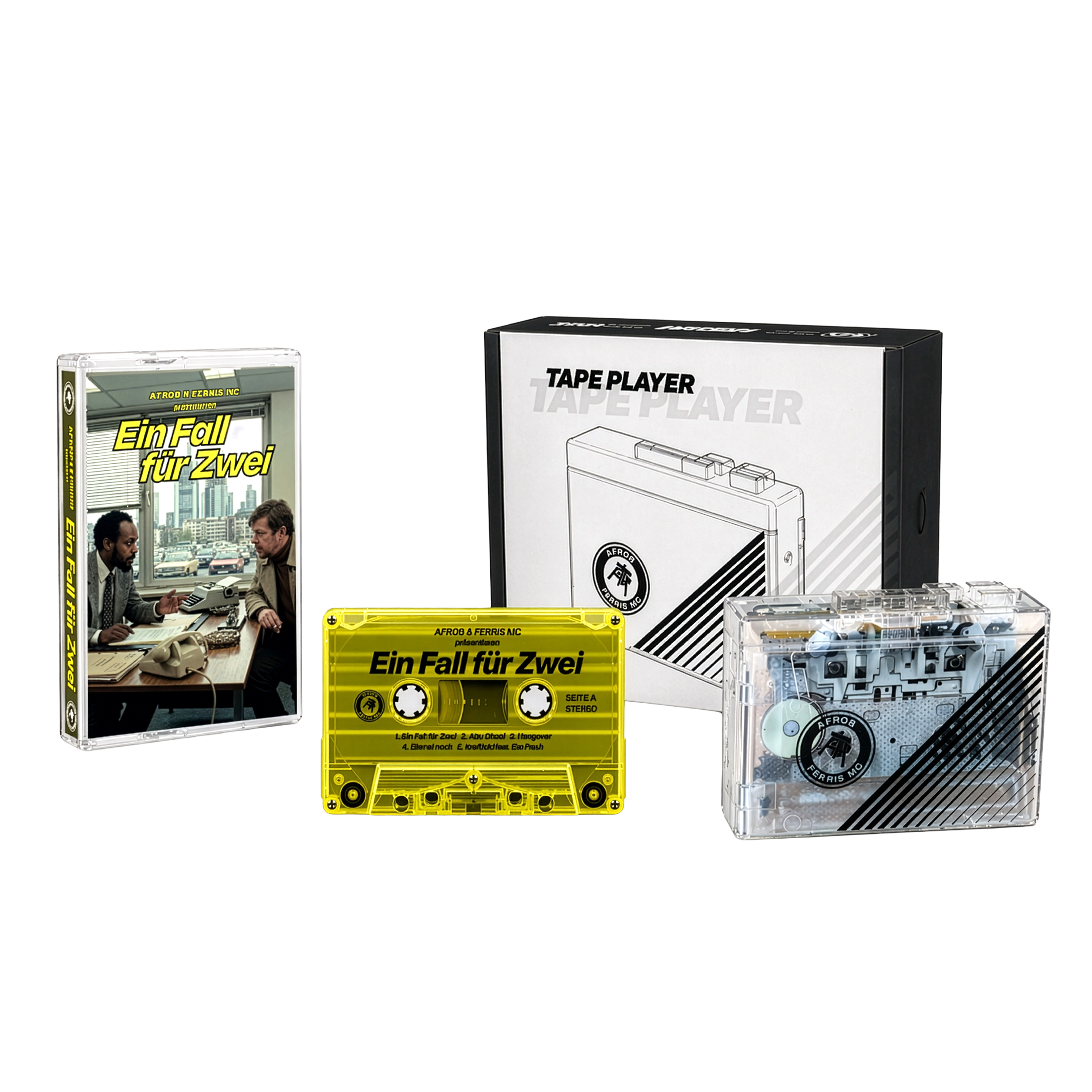 Afrob & Ferris MC Ein Fall für Zwei Tape + Tape Player Bundle 446218