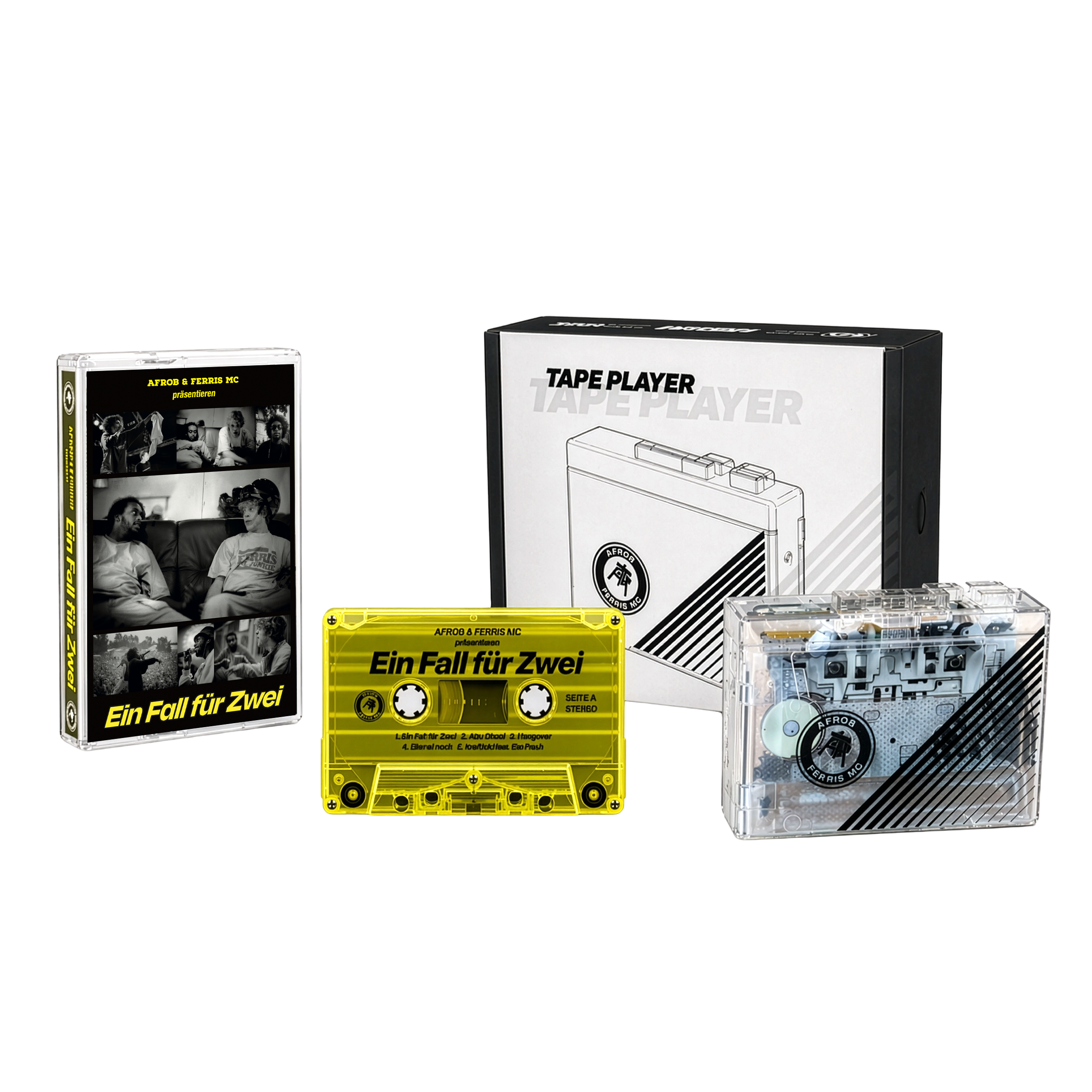 Afrob & Ferris MC Ein Fall für Zwei Tape + Tape Player Bundle 446216