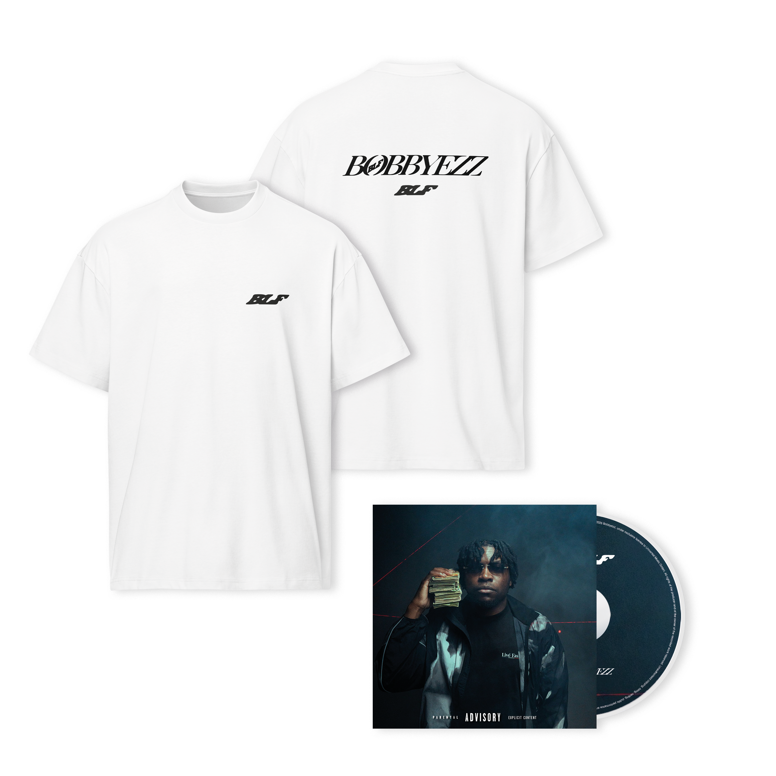 Bobbyezz BLF  CD + T-Shirt weiß 443299