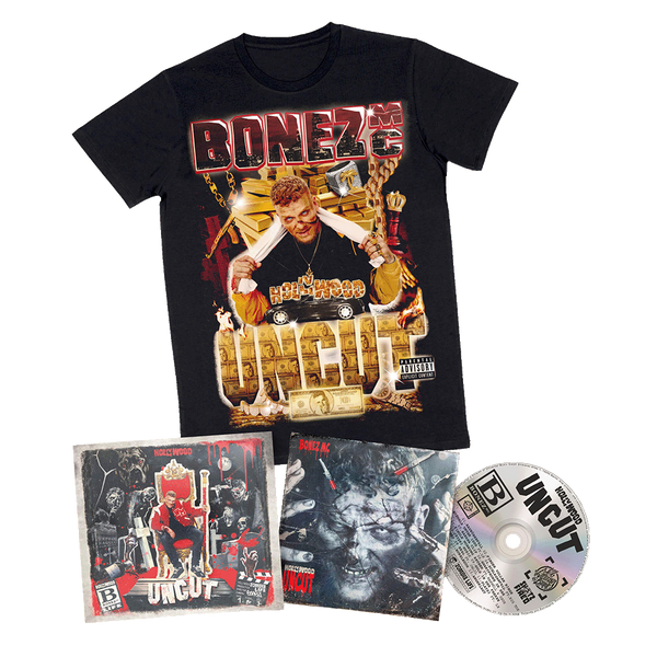 Bonez MC - Hollywood Uncut (CD + UNCUT T-Shirt) Bundle (CD + T-Shirt)