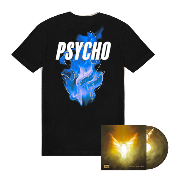 Dave - The Boy Who Played the Harp  (CD + Psycho 3M Blue Flame Black Tee Bundle)