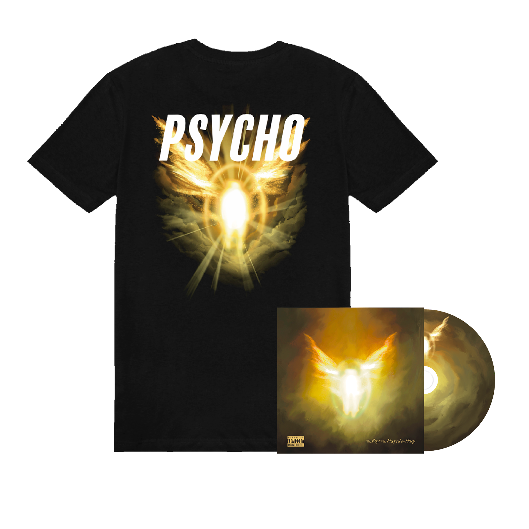 Dave The Boy Who Played the Harp CD + Sacred Psycho Tee 422714