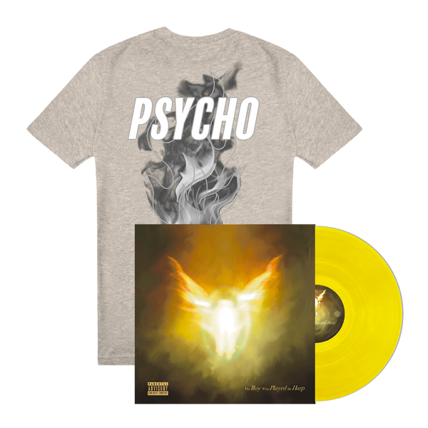 Dave - The Boy Who Played the Harp  (Yellow 2LP Vinyl + Psycho 3M Flame Grey Tee Bundle)