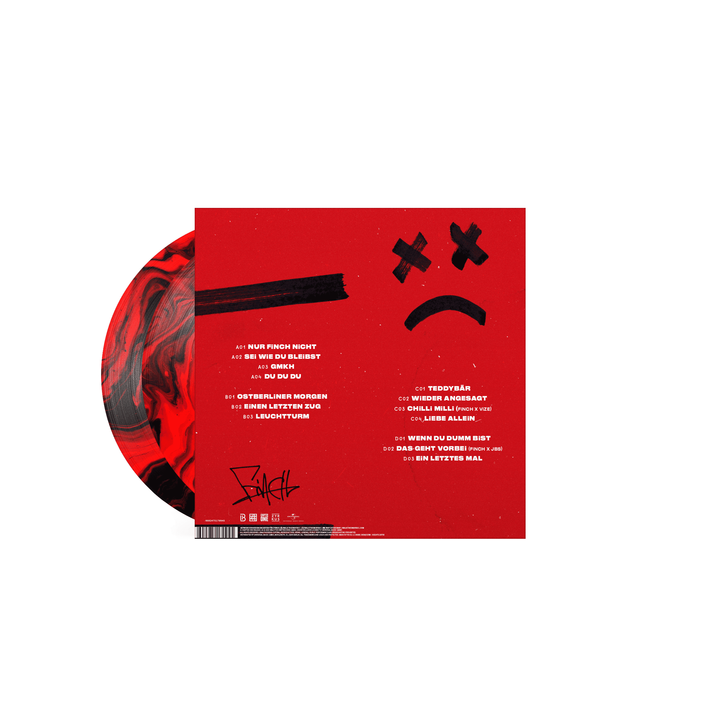FiNCH SCHLUSS MiT LUSTiG Ltd. Red Marbled 2LP 394803
