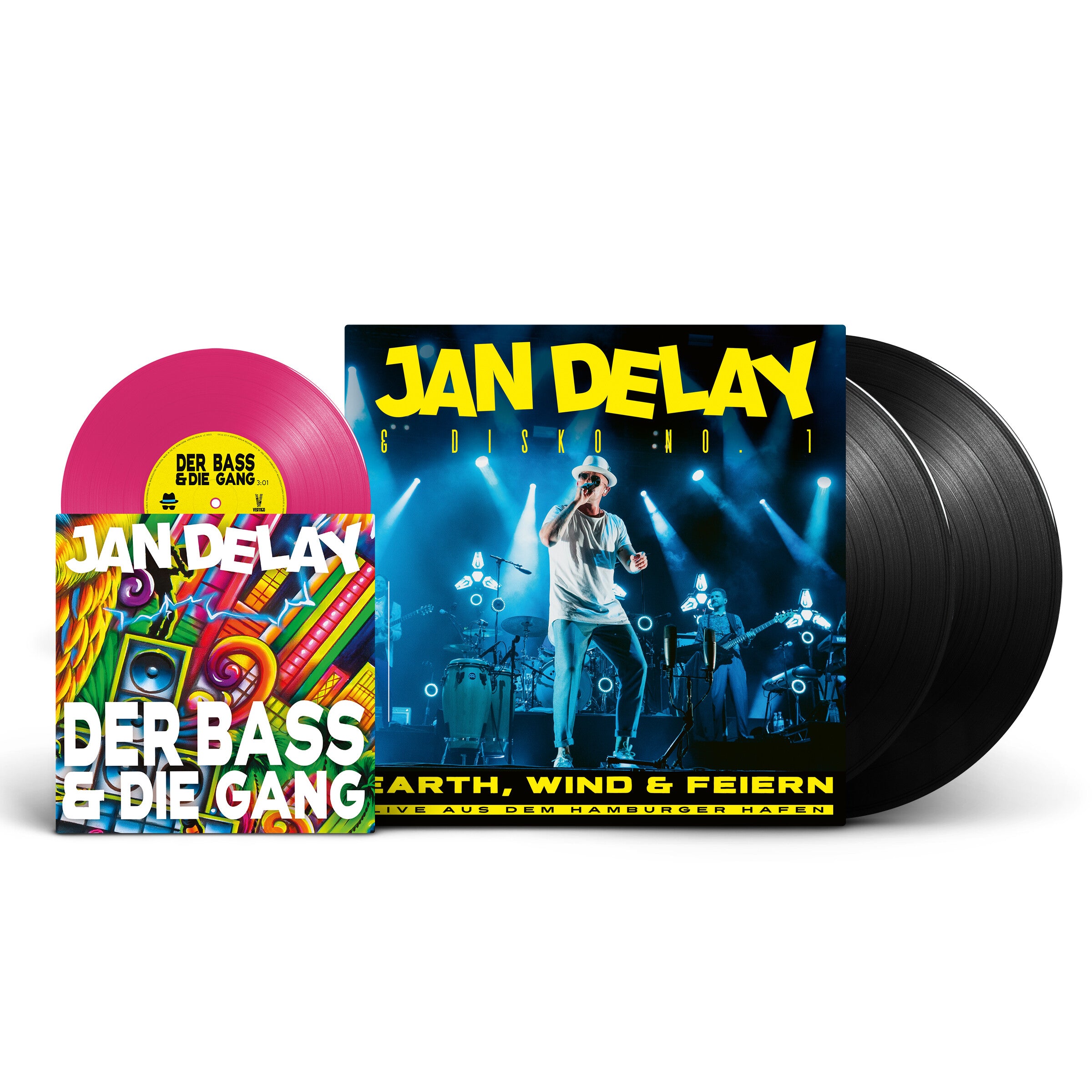 Jan Delay EARTH, WIND & FEIERN - LIVE AUS DEM HAMBURGER HAFEN 2LP inkl. 7'' magenta transparent 121970