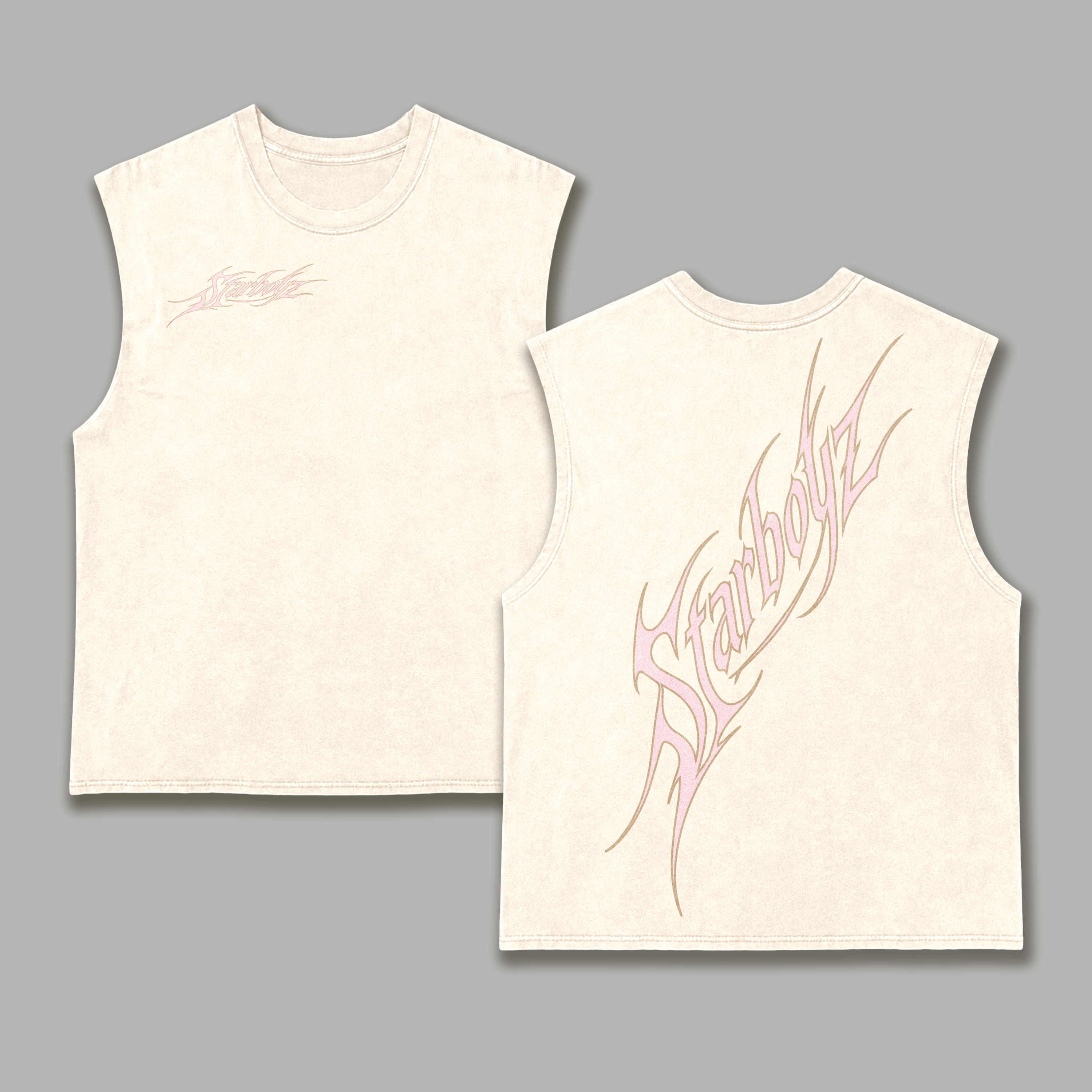 Jazeek & Luciano Starboyz STARBOYZ Sleeveless Shirt Bundle White 454511
