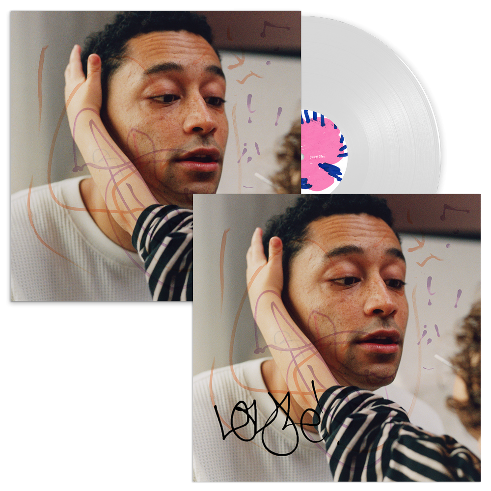 Loyle Carner hopefully !  standard clear lp Signed art card bundle 407269