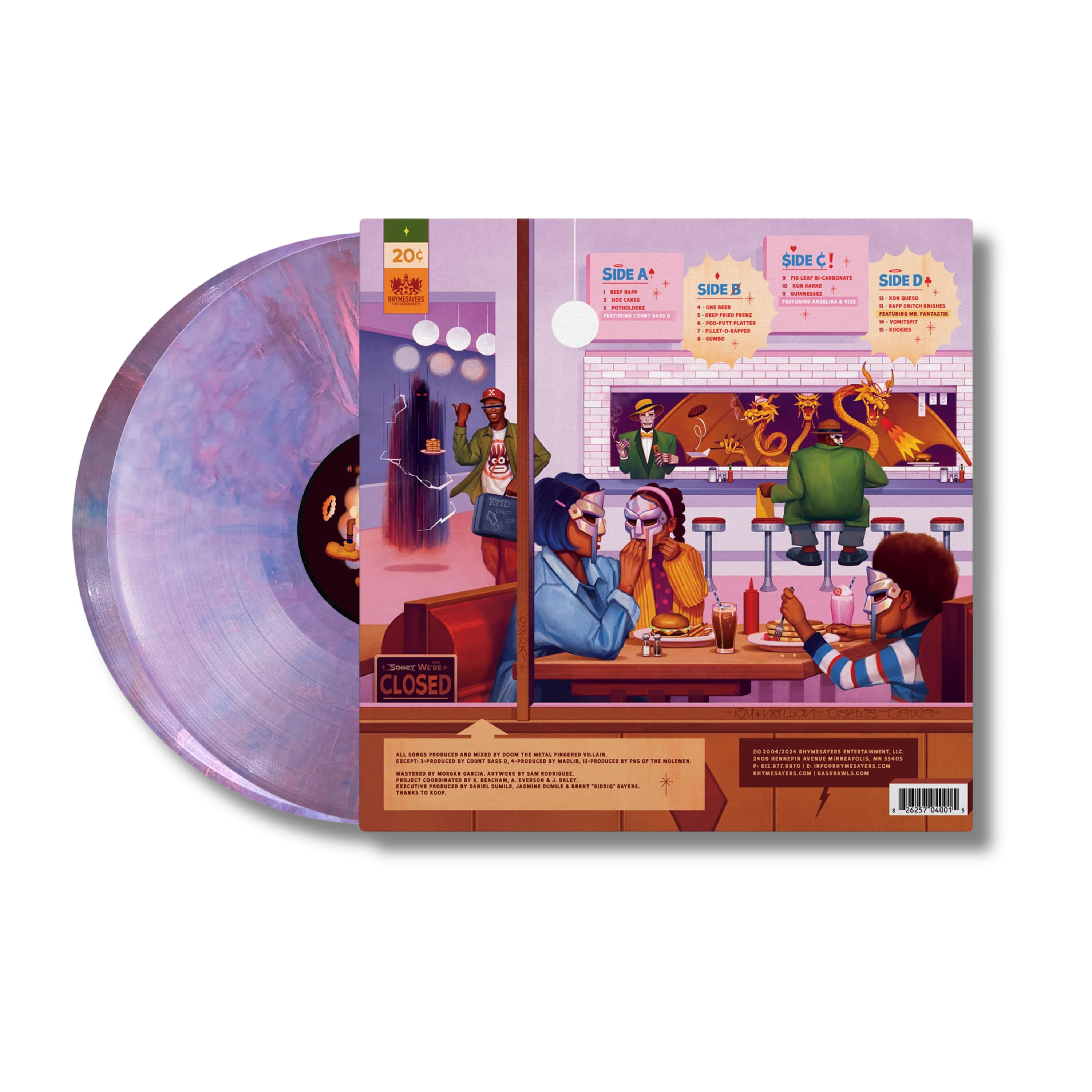 MF Doom MM..Food (20th Anniversary Edition) Sweetart Marbled Vinyl 2LP - Gatefold 452438