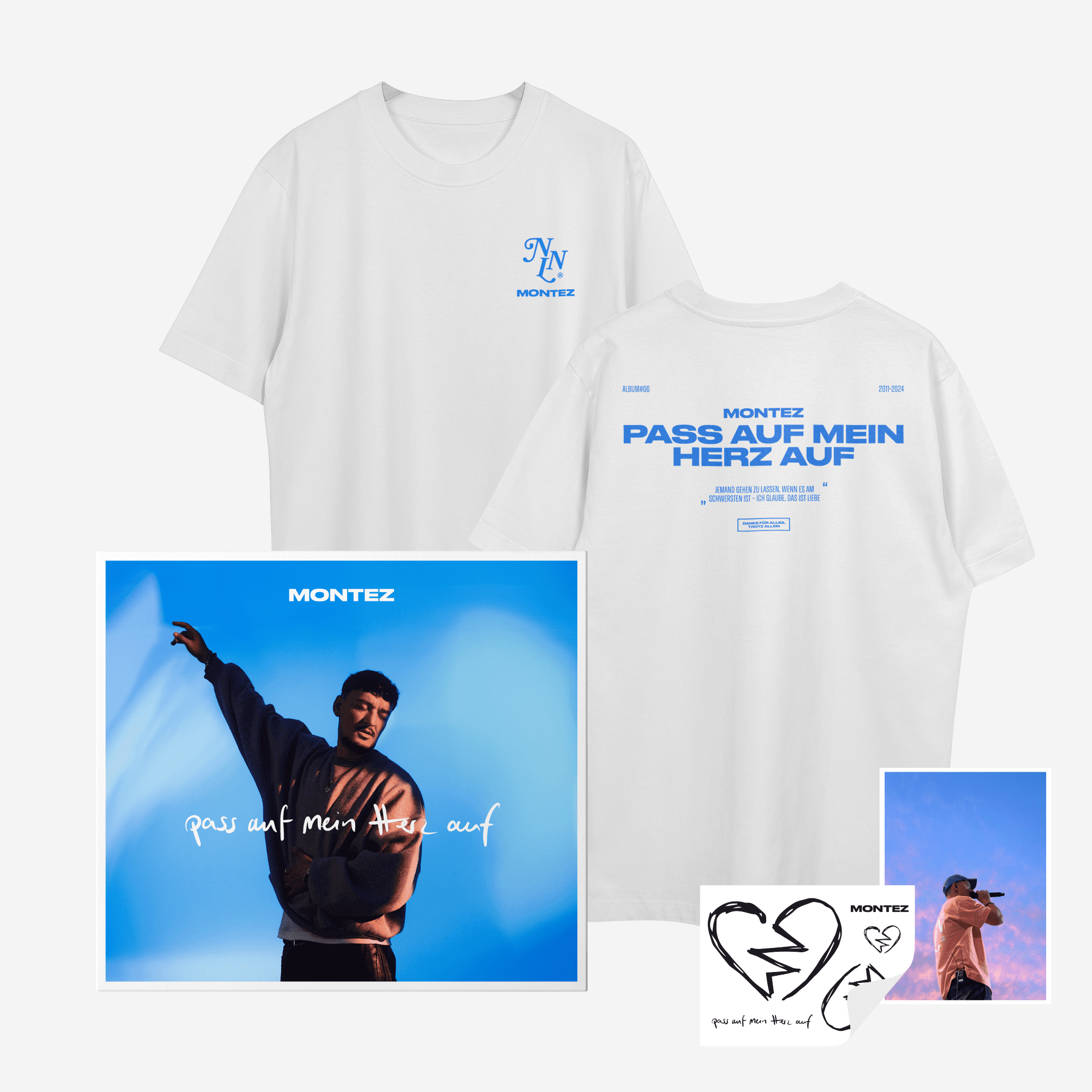 Montez pass auf mein herz auf CD + MONTEZ x NEVER NOT LOVING T-Shirt 365905