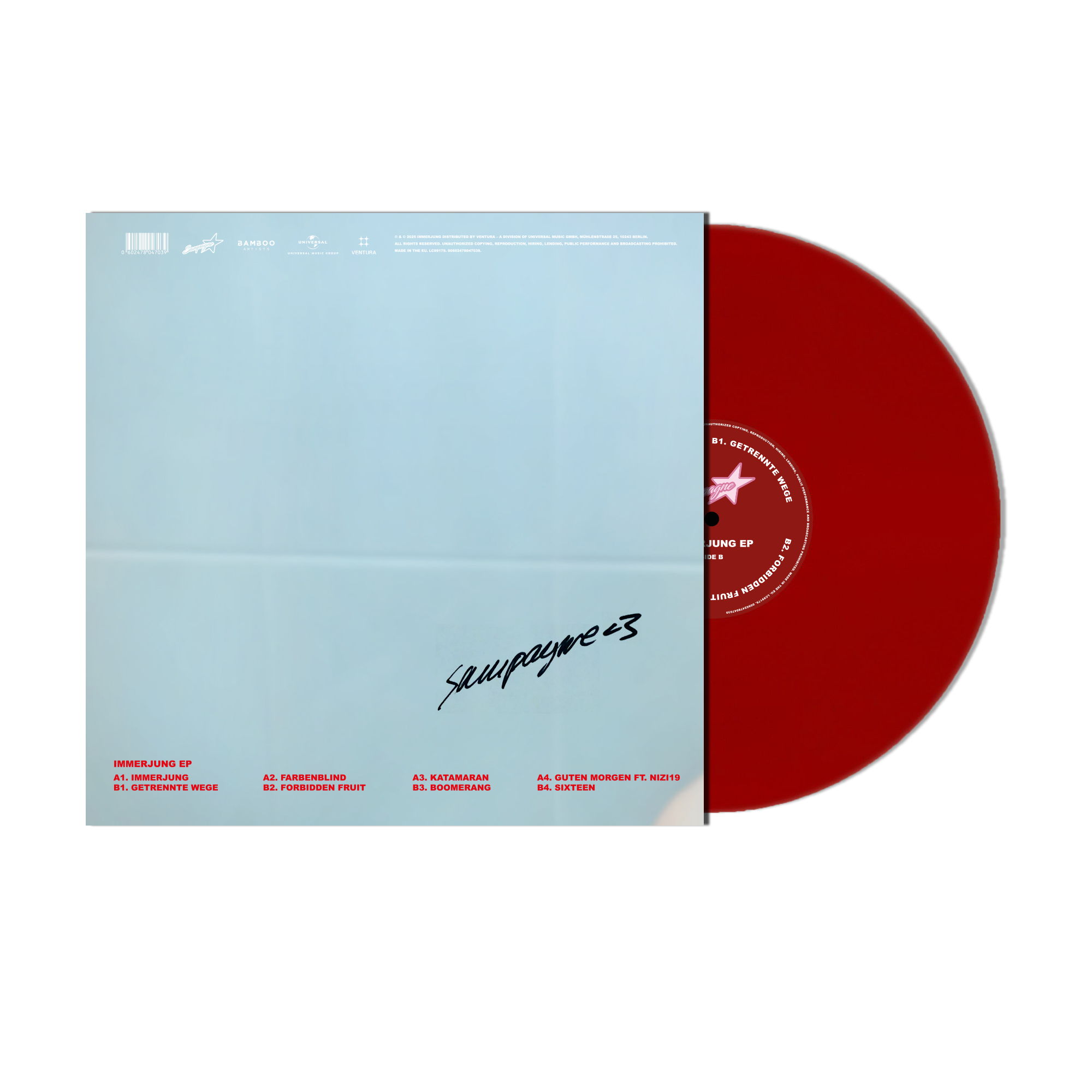 Sampagne immerjung EP Exclusive Limited Signed Coloured Vinyl 12" 403946