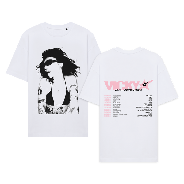 VICKY - Wann Welttournee? (Weißes Shirt)