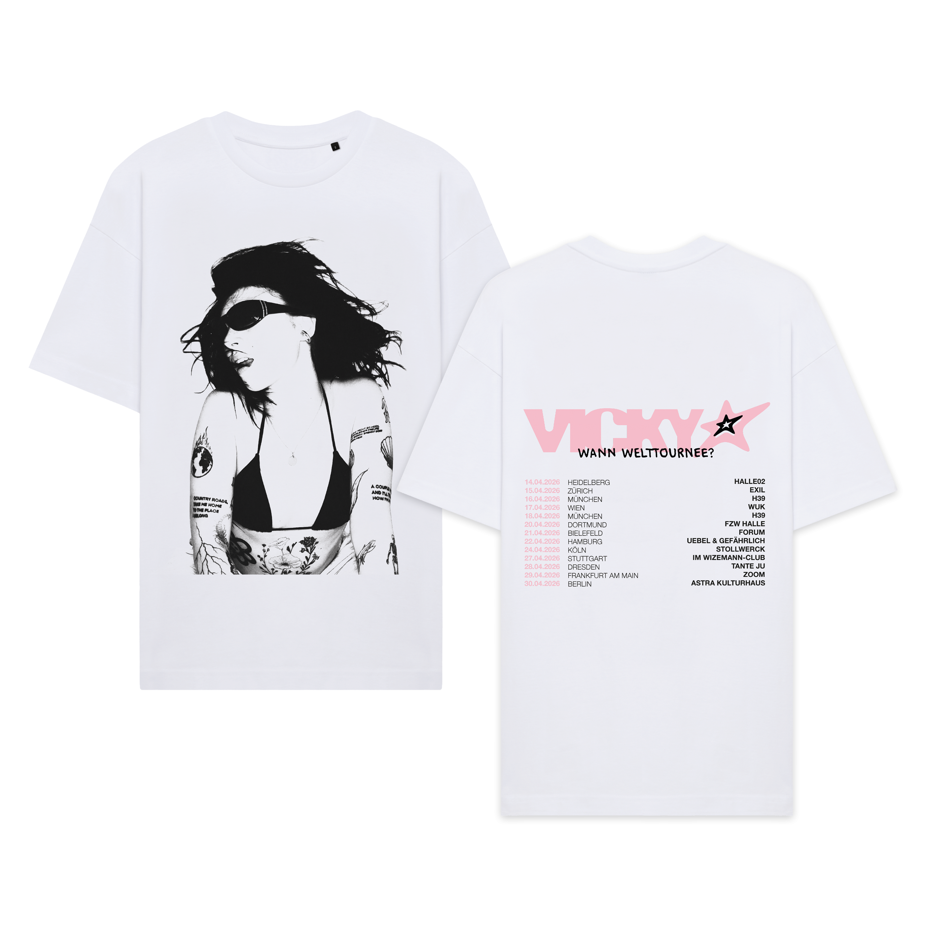VICKY Wann Welttournee? Weißes Shirt 448120