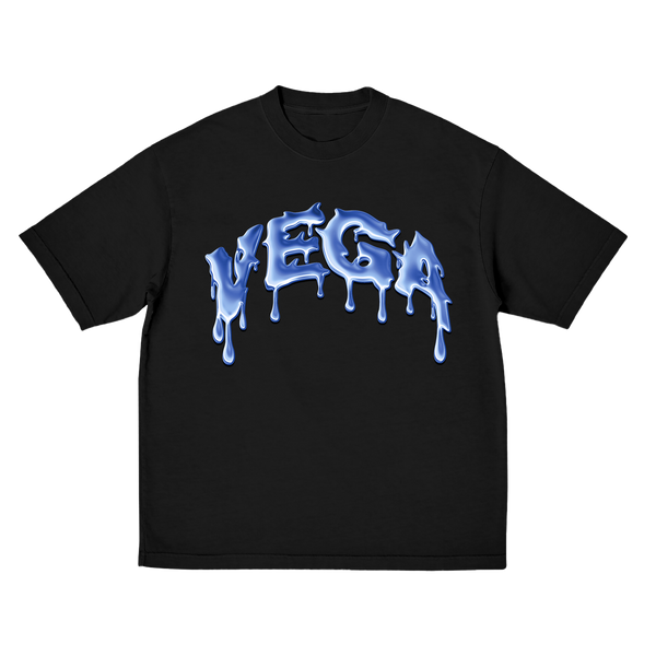 Vega - Drip Logo blue (T-Shirt)