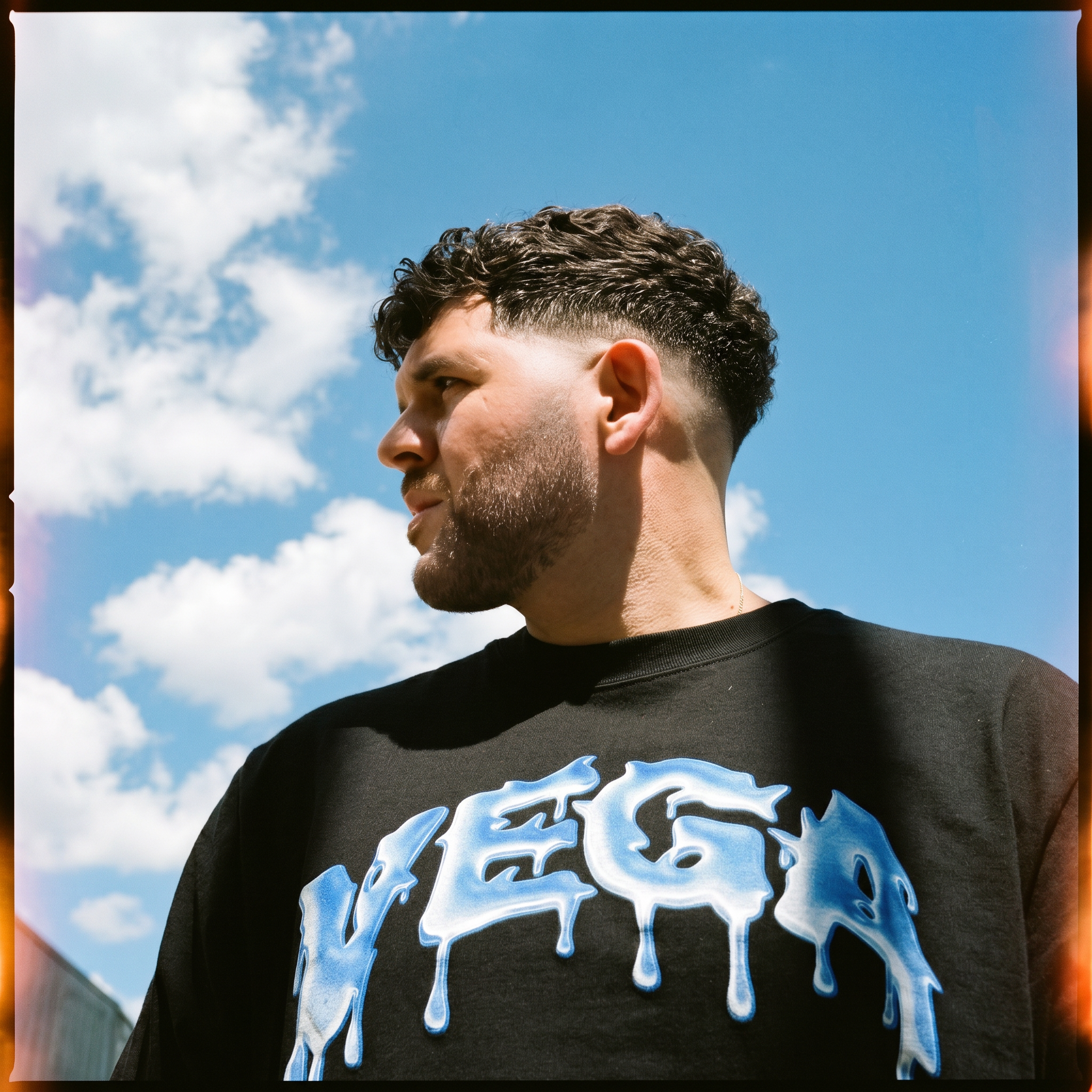 Vega & SUPPORT FRIENDLY PEOPLE Drip Logo blue T-Shirt 452270