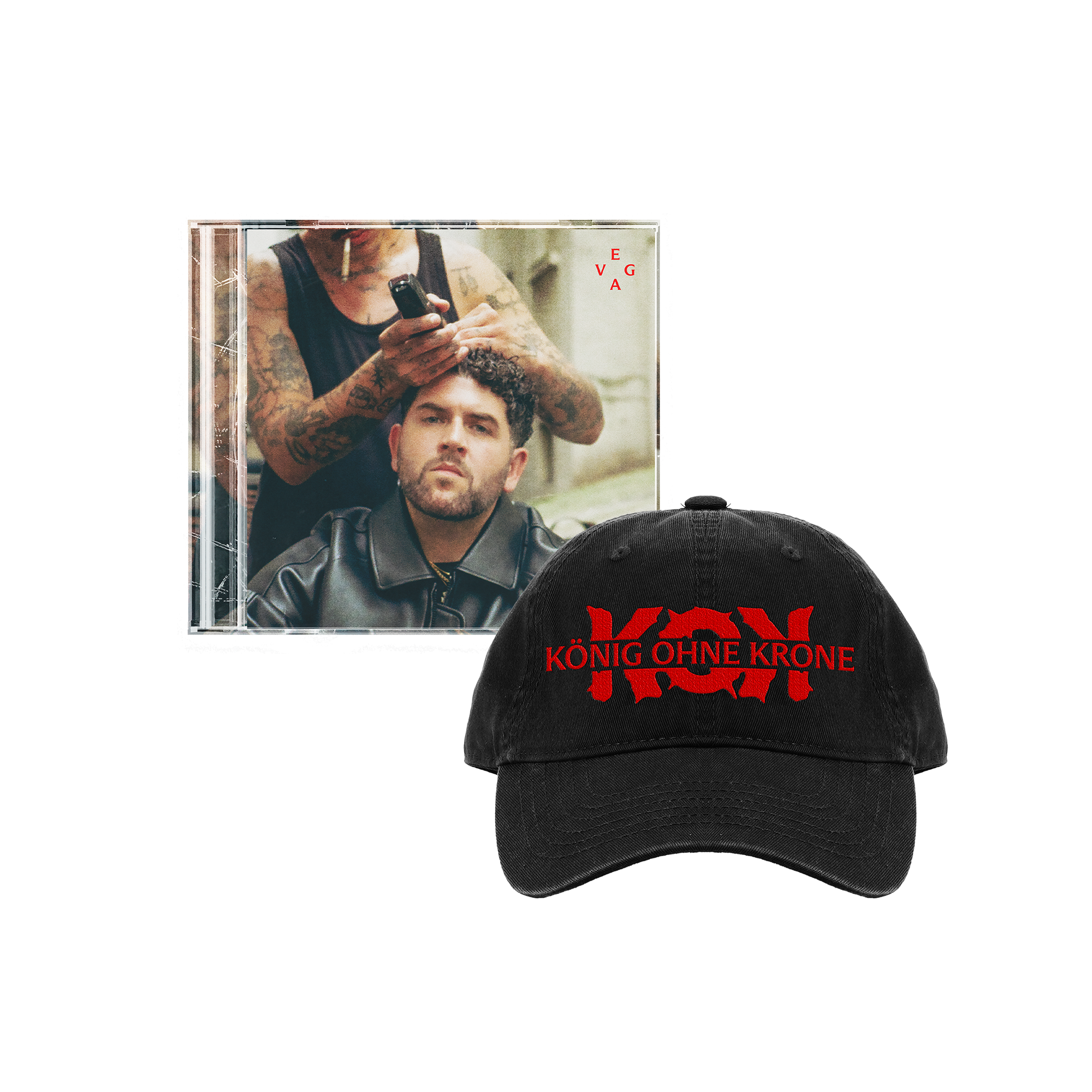 Vega KÖNIG OHNE KRONE Ltd. CD + "König ohne Krone" Cap Bundle 419784
