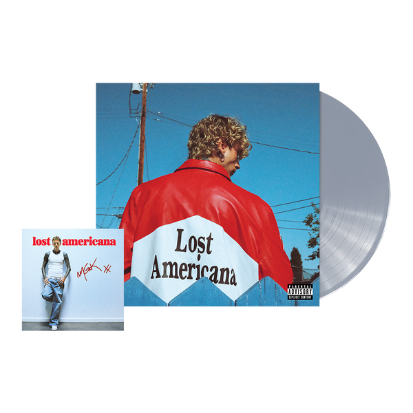 mgk - lost americana - exclusive platinum metallic vinyl + signed art card (exclusive platinum metallic vinyl + signed art card)