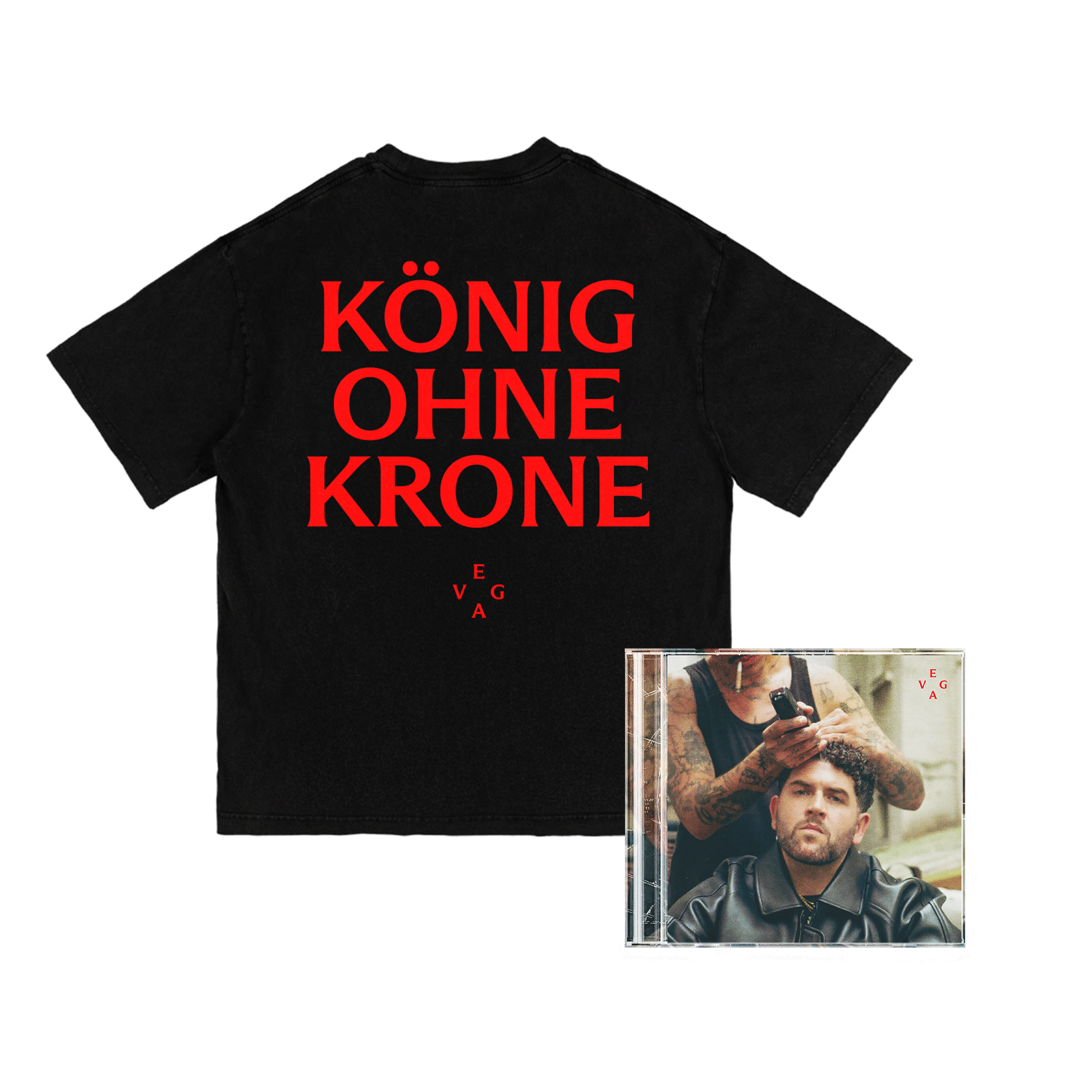 Vega KÖNIG OHNE KRONE Ltd. CD + T-Shirt Bundle 419812